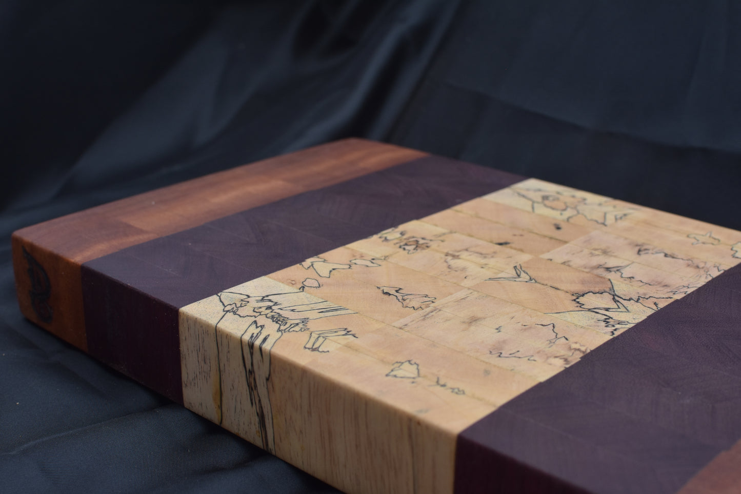 Desert Lightning End Grain Cutting Board (Board Only)
